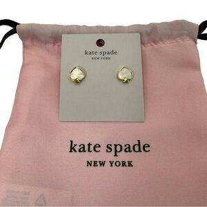 Kate Spade New‎ York Gold And White Earrings NWT